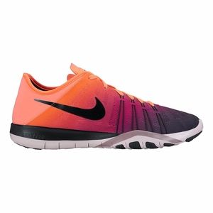 Nike Free TR 6 Training Shoe Mango Sunset Gradient - Size 8